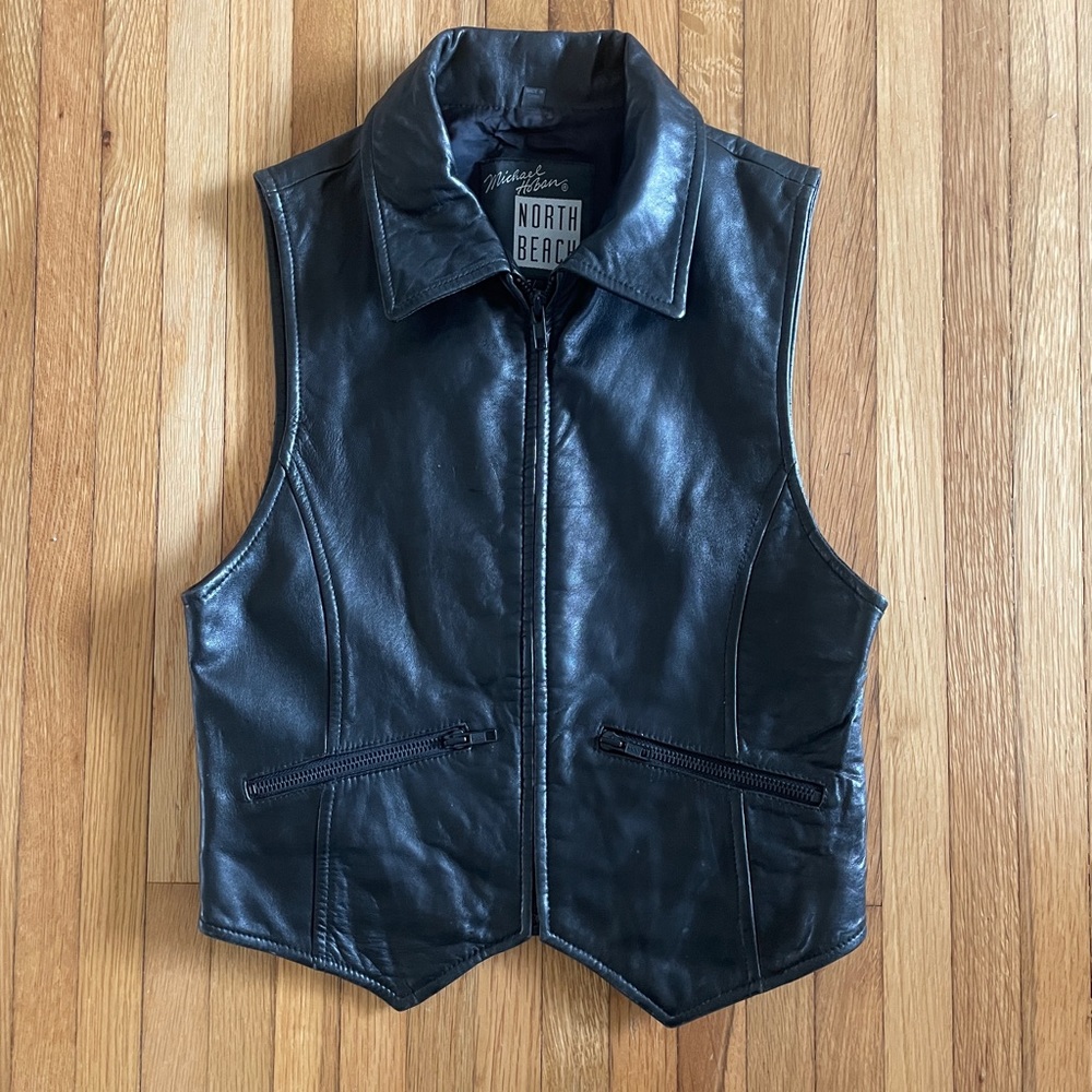 Michael Hoban North Beach Leather Zip Up Vest